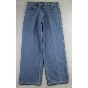 Southpole Jeans Mens 36 Blue Baggy Carpenter‎ Denim Hammer Loop Loose Fit